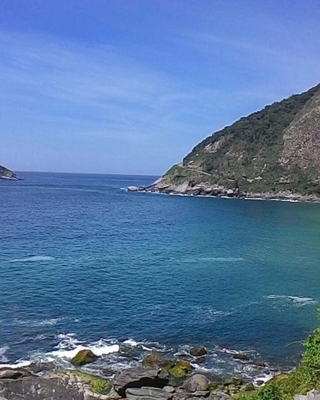 Vista do roteiro pelas ilhas e praias de Grumari